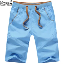 Mwxsd Брендовые мужские повседневные хлопковые шорты, мужские короткие штаны, мужские пляжные шорты больших размеров M-5xl