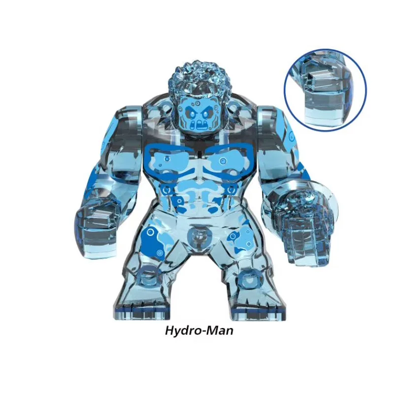 

New Single Sale Super Heroes Spider-Man Far From Home Hydro-Man Hulk Thanos Figures Building Blocks Toys For Children Gifts