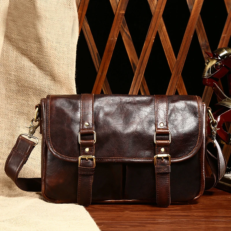 

2017 Trend Retro Men Crazy Horse Skin Genuine Leather Hand Bag Male Casual Bag Travel Shoulder Messenger Bag Crossbody Package
