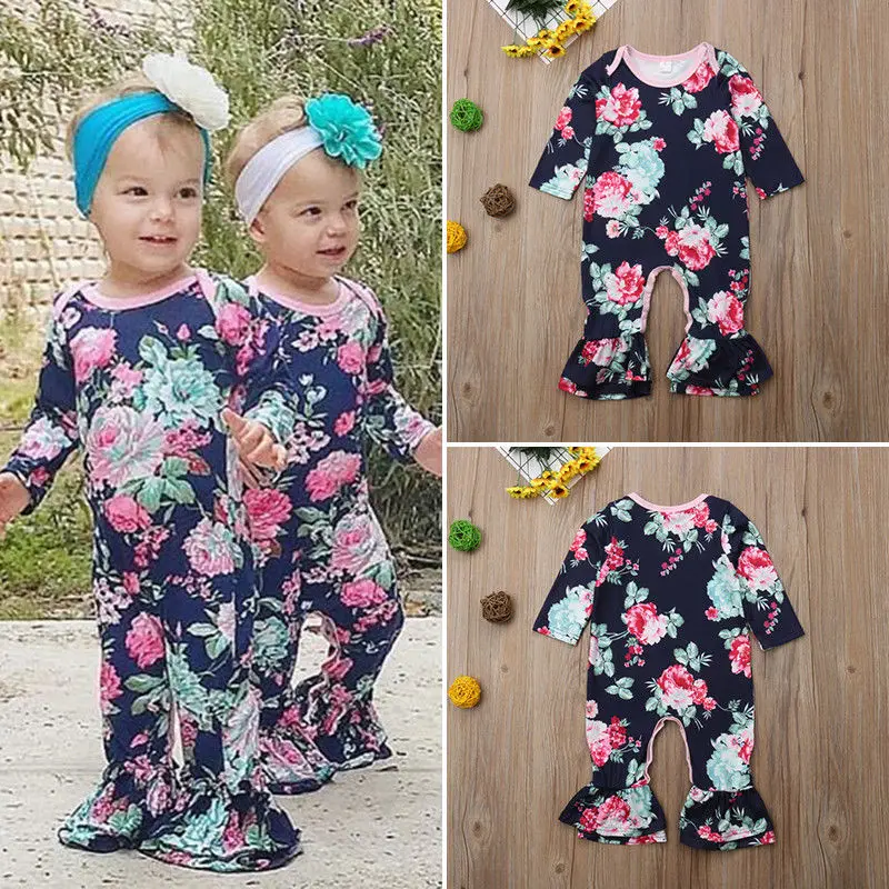 Autumn Winter New Infant Girl Romper Newborn Baby Girl Long Sleeve