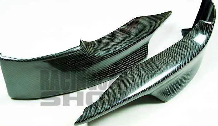 REAL CARBON FIBER FRONT LIP SPOILER SPLITTER1PAIR for BMW 3-SERIES E92 E93 M TECH Msport front  bumper 2006-2009