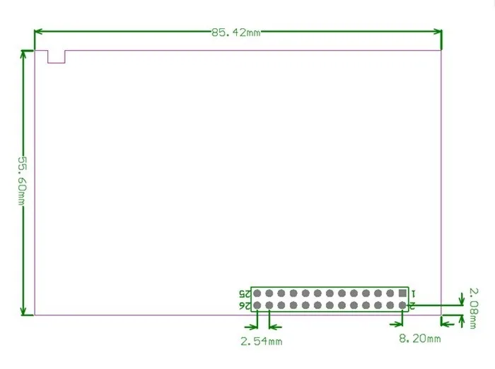 3,5 дюймовый 26P SPI, TFT, ЖК-дисплей с сенсорной панелью 320*480 для RPi4B/RPi2/raspberry pi3 платы V3 (поддержка raspberry системы)