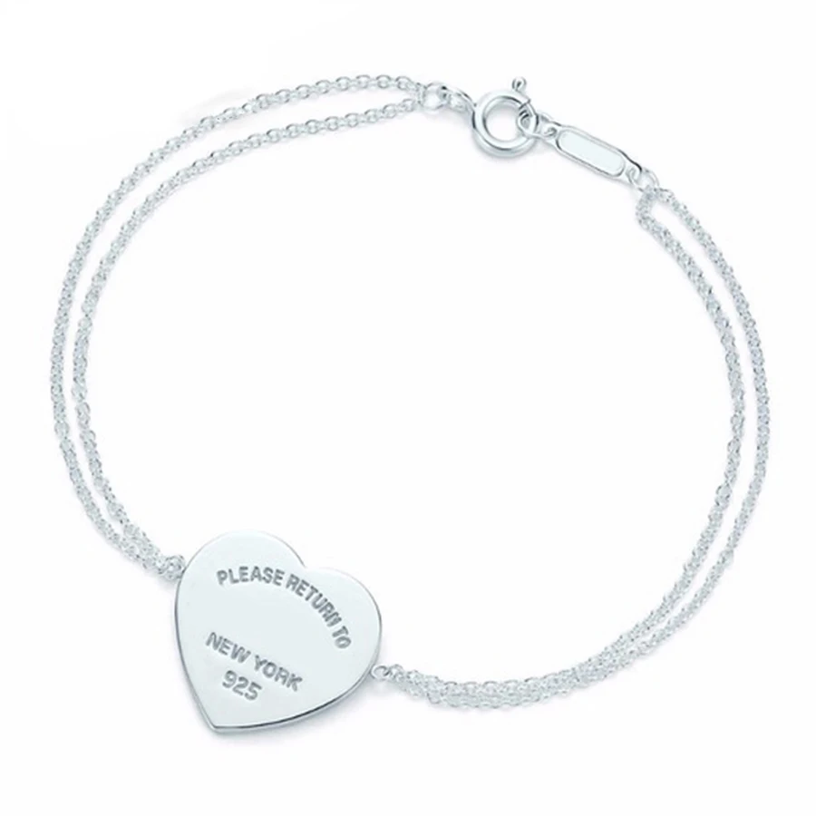 

BEST 100% S925 Sterling Silver Original Eternal Vitality Chain Tiff Bracelet For Women Authentic Fine Jewelry Christmas Gift