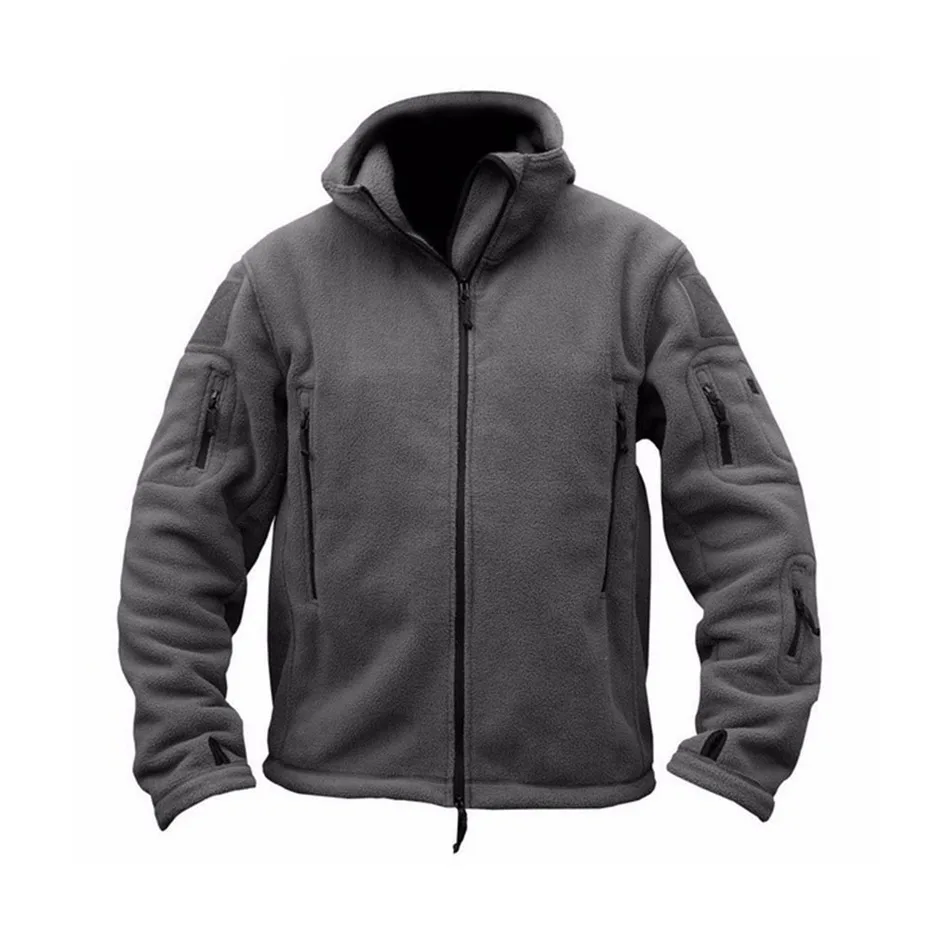 ZOGAA Men's Fleece Tactical Jacket Military Uniform Outdoor Polartec Lightweight Breathable Sports Climbing Jacket Coat 2018
