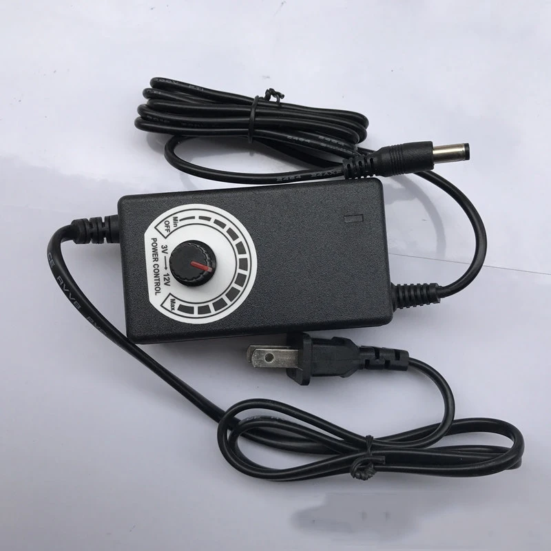 

High Quality 3-12V 2A 24W Power Supply Motor Speed Controller Adjustable AC/DC Adapter