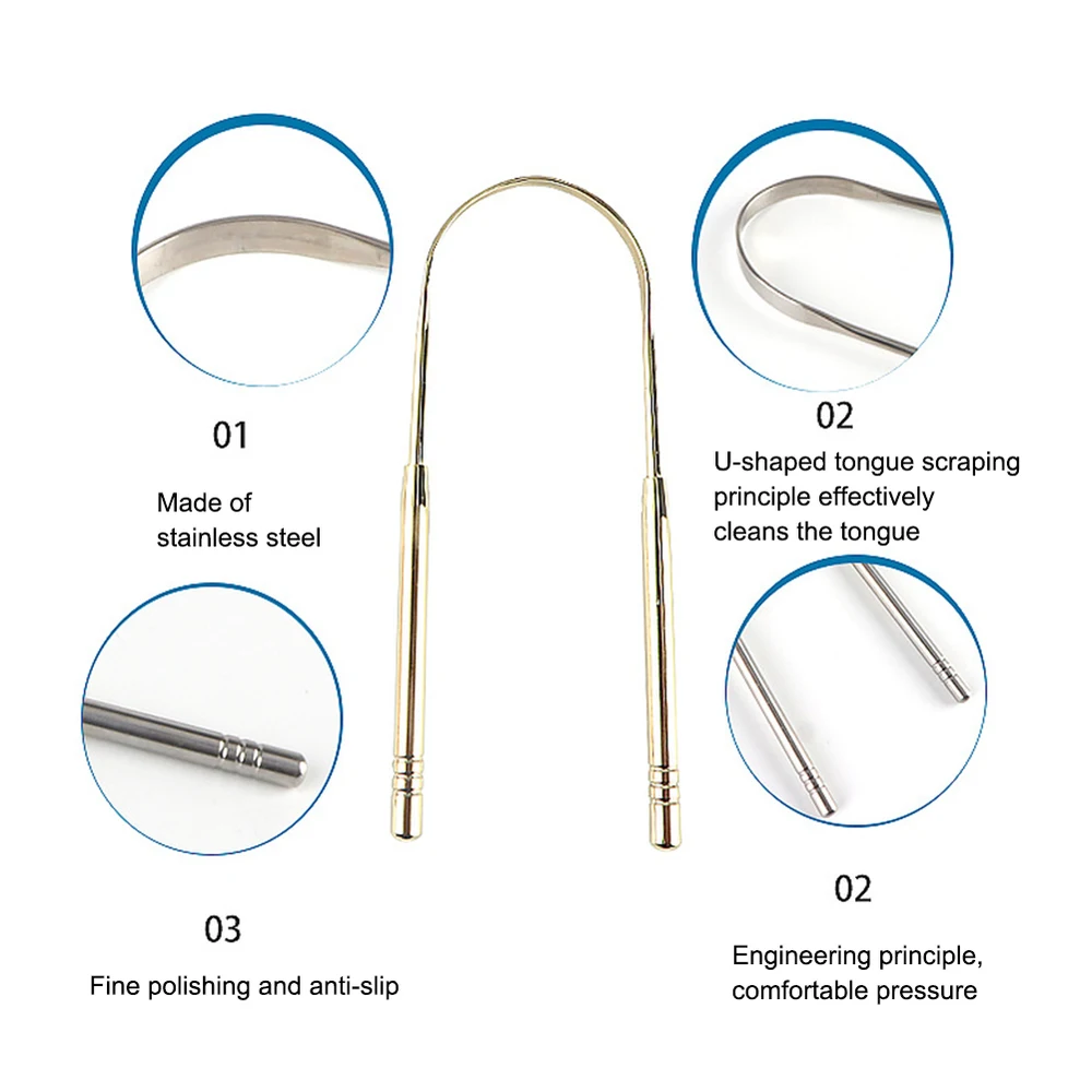 Скребок для языка Очиститель свежего дыхания Чистка языка Зубная щетка стоматологическая гигиена полости рта инструменты для ухода