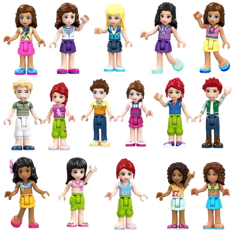 

Olivia Stephanie Emma Mia Dancet Friends Princess Girl Building Block Bricks Model Children Gift Toys