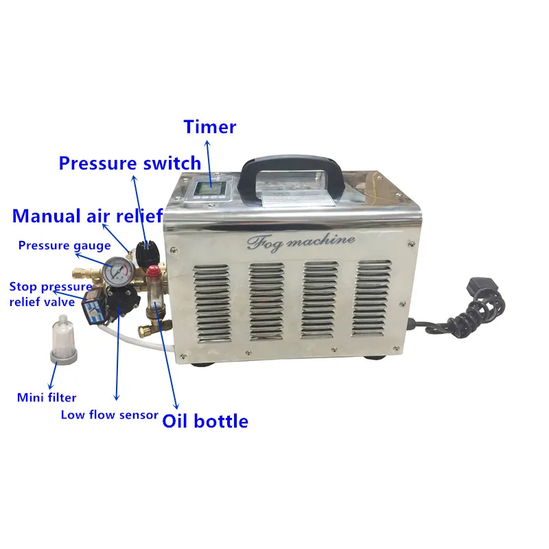 

A156 Fog machine atomizer high pressure 3L/min misting pump 100pcs taiwan mist nozzles for public place