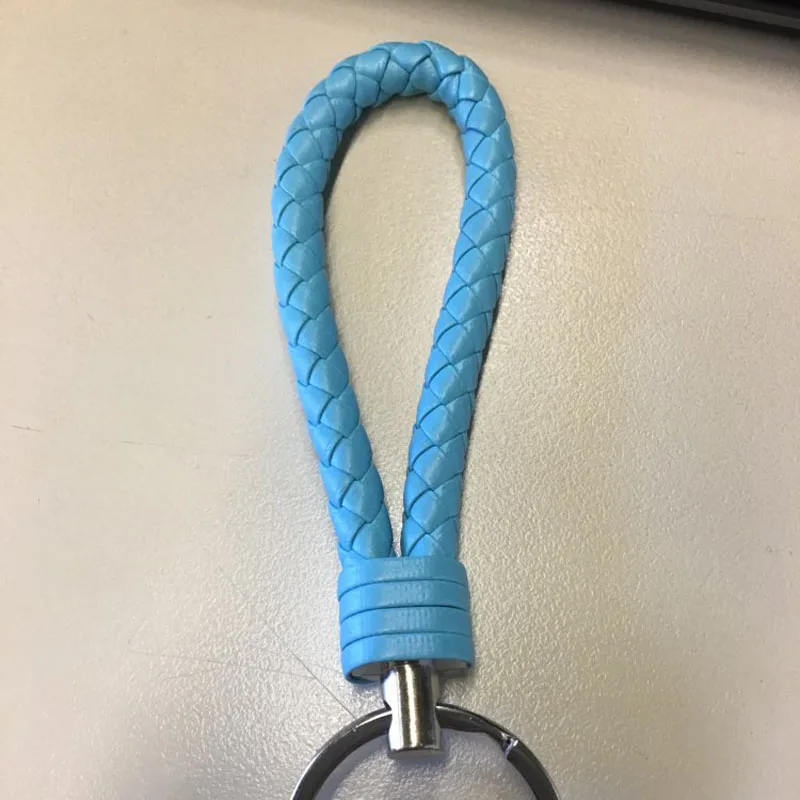 2018 Leather Rope Keychains Hand made Woven Detachable Key Chains for
