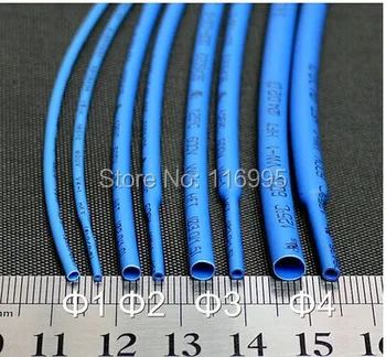 

Free shipping 50meters 3mm / BLUE shrink tube / 600V / 2:1 / flame retardant / heat shrinkable tube / ROHS