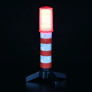 

3 Color LED Emergency Roadside Flares Magnetic Base Upright Standmulti-function LED Traffic Warning Light Magnatek Red LED