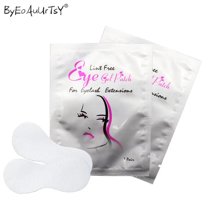 20 Pairslot Eyelashes Paper Patches Eye Pads Women Makeup Tools Eyelash Extension Lint Free                                     (10)