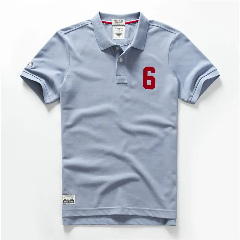 2019 Short Sleeve Polo Shirt Men Summer Antique Pattern Solid Cotton Men Polo Shirts Male Quick Dry Quality Brand Tshirt Tops 03