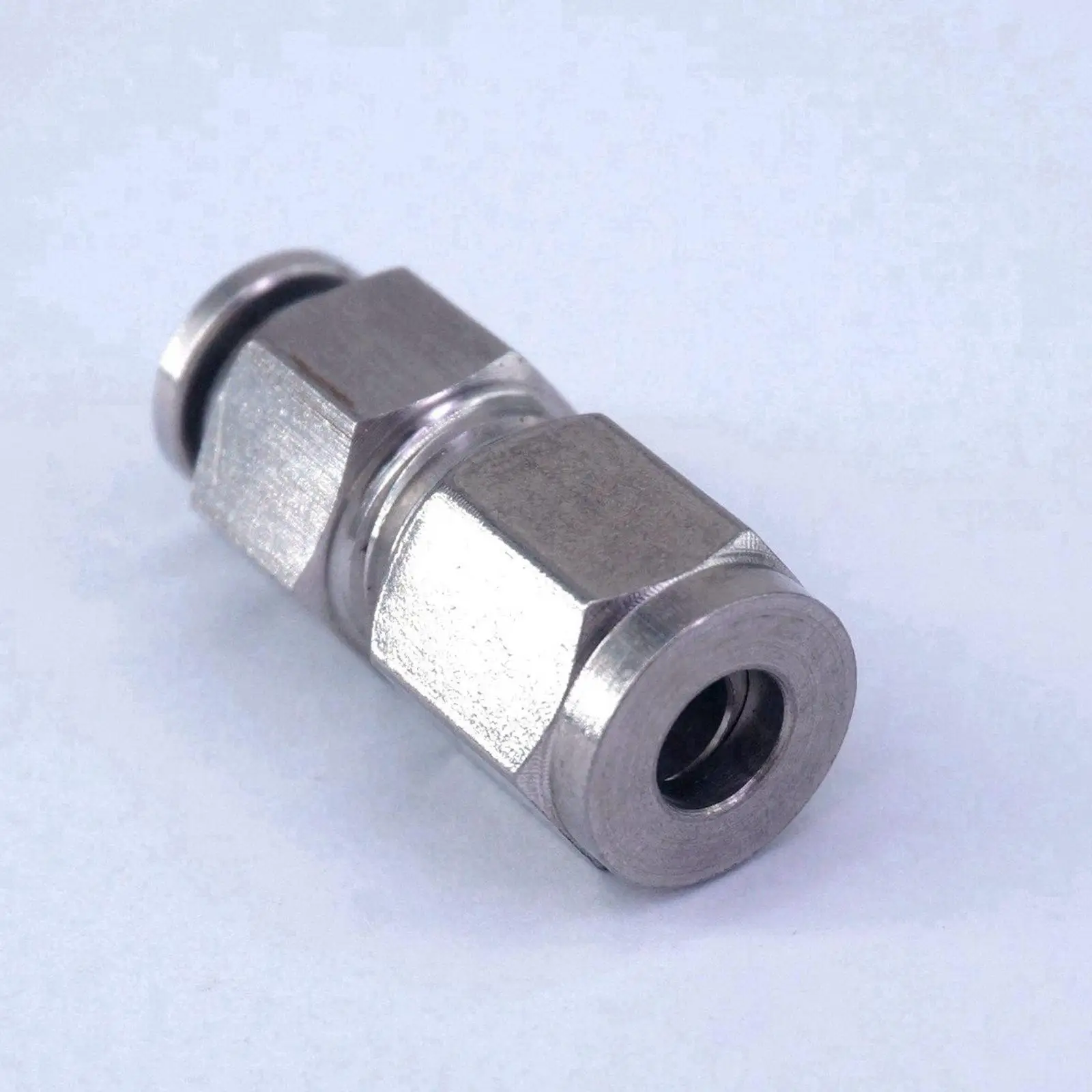 6MM OD Tube Pneumatic 304 Stainless Steel Compression Push in Fitting Quick Connector