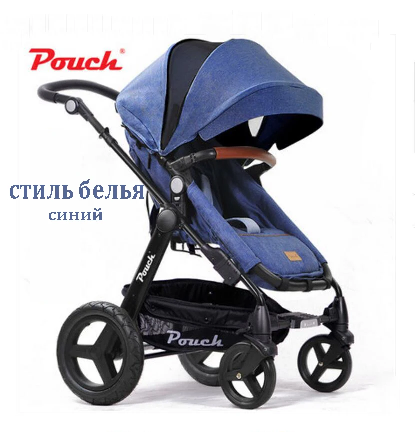 

Baby trolley bi-directional four-wheel folding can sit can be flat-lying portable stroller high landscape free shipping