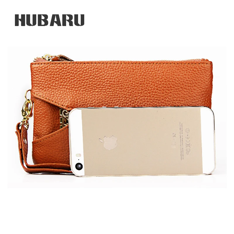 HUBARU Для женщин сцепления кошелек из натуральной кожи Drawstring женский мульти