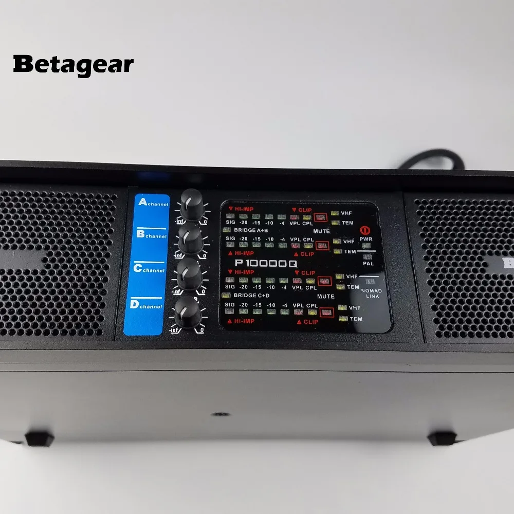 Betagear Lab BT10000q аудио усилитель линейный массив Ампер сабвуфер усилитель мощности 10000q gruppen профессиональный усилитель 2500 Вт* 4