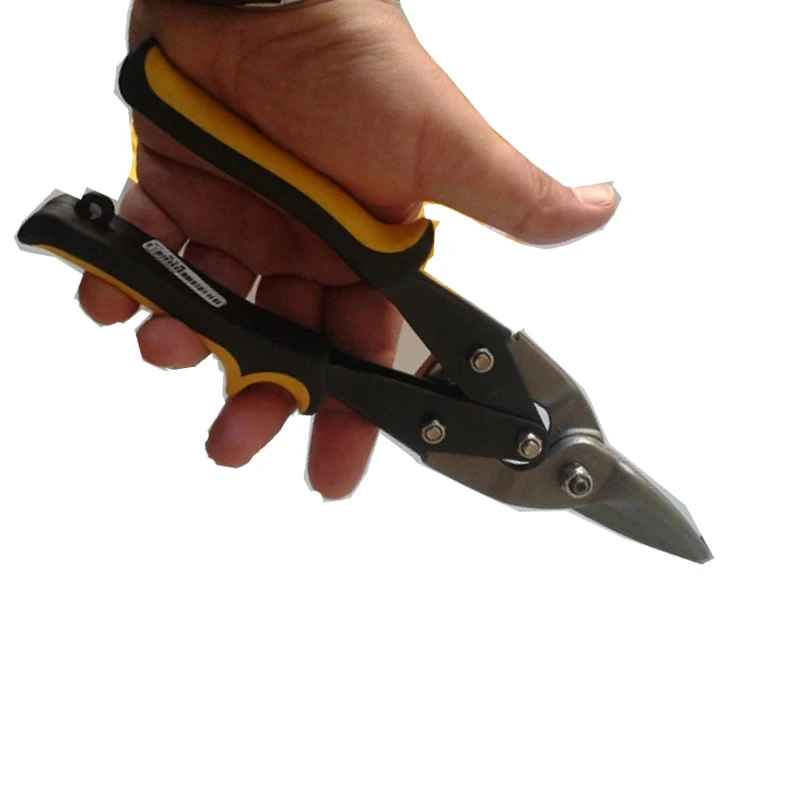 High hardness Metal Cutting Scissors 25*5.5cm Straight Aviation Tin