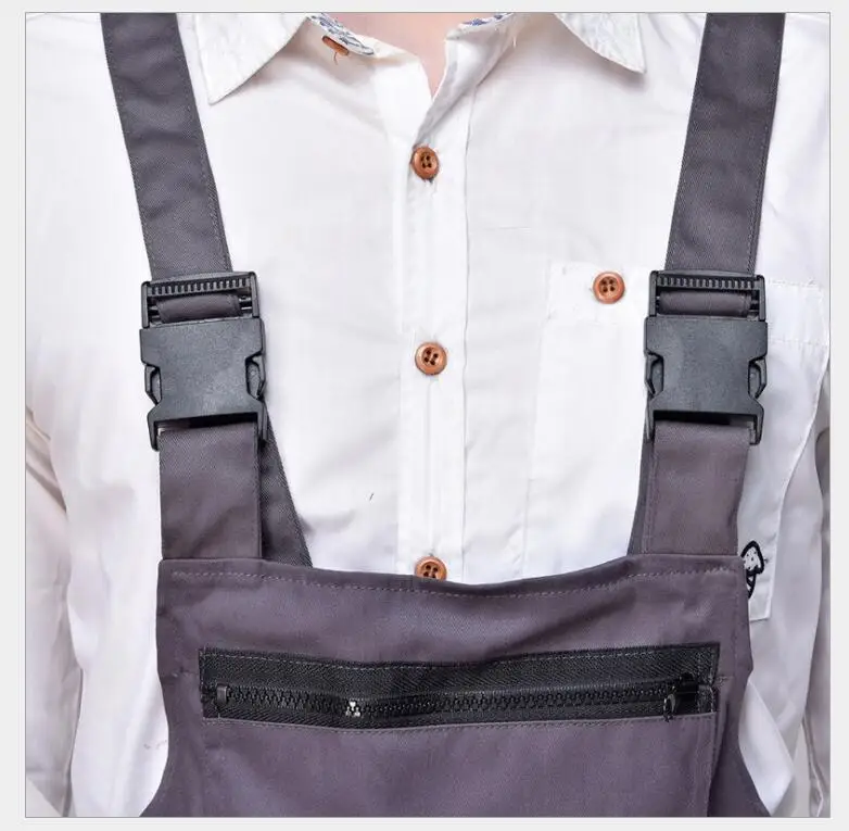 Work overalls men women protective coverall repairman strap jumpsuits trousers working uniforms Plus Size sleeveless coveralls