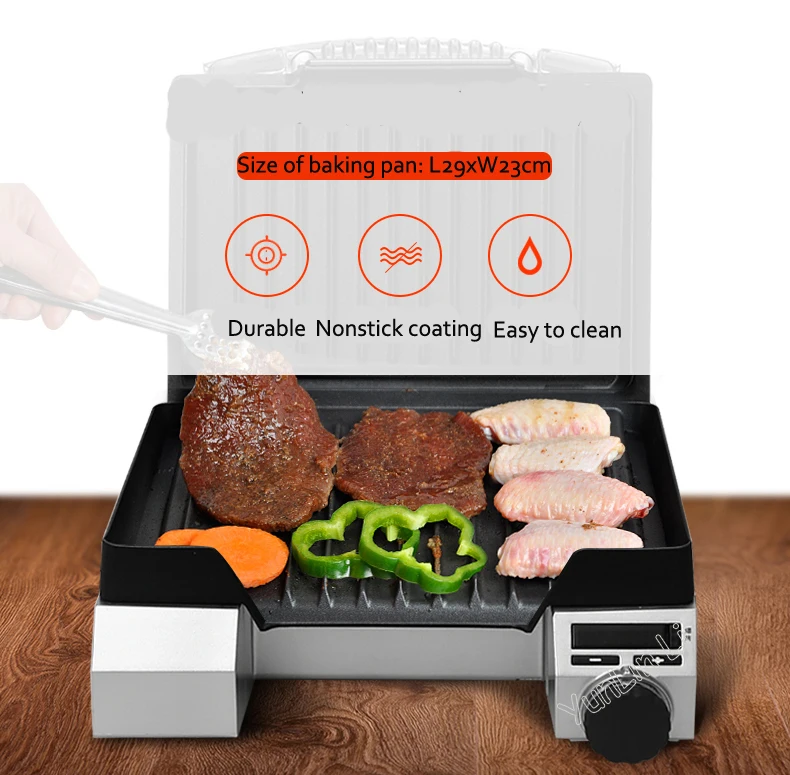 freeshipping AC220 240V 50 60HZ 1650W POWER PROFESSIONAL steak grill non stick pan steak machine