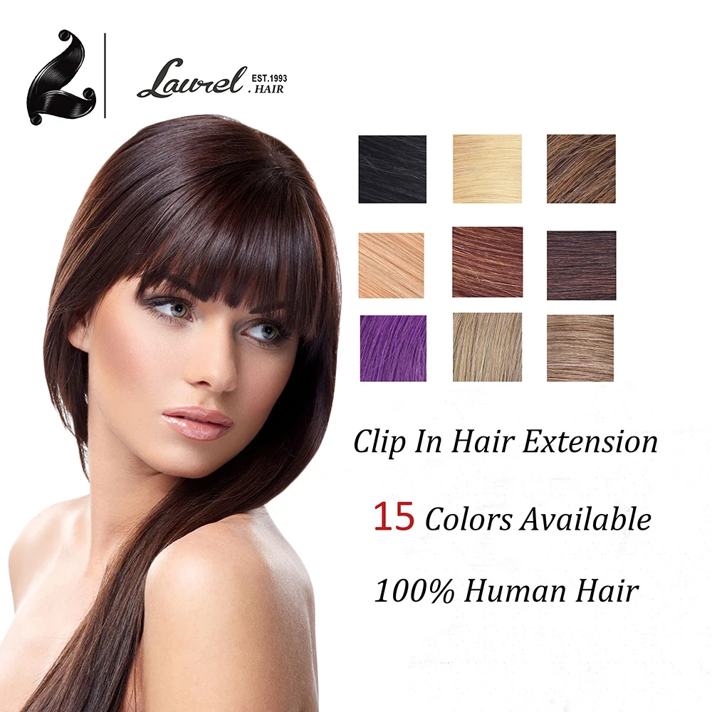 Clip In Remy Human font b Hair b font Extensions Full Head 70g 80g 100g 7Pcs