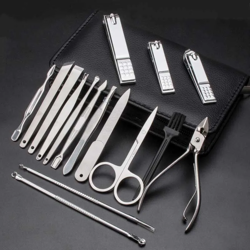 ATFASHION16PCSStainlesssteelManicureSetProfessionalNailCare