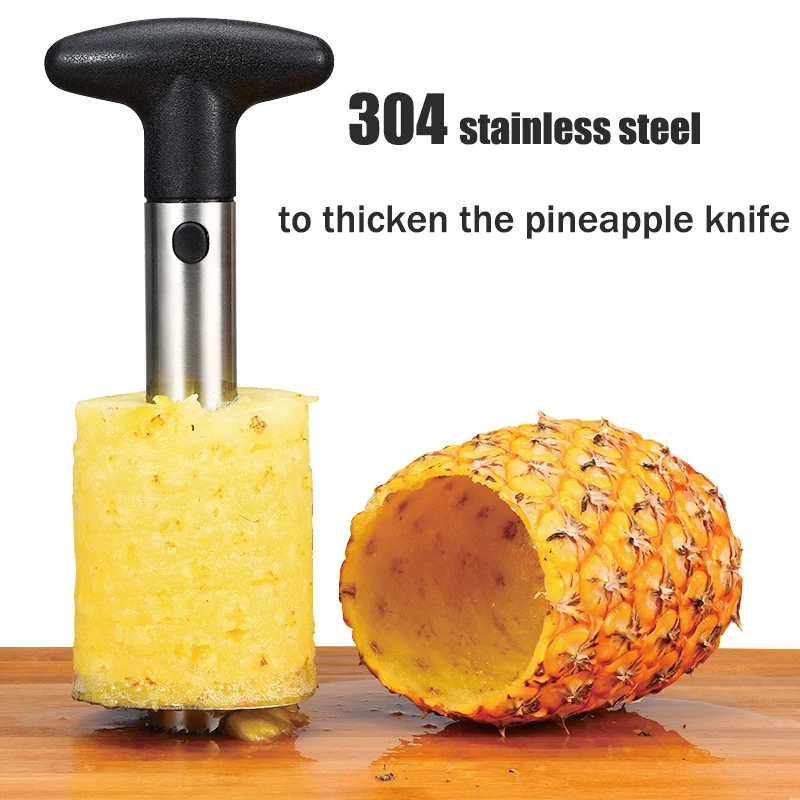 

New Stainless Steel Fruit Pineapple Slicer Corer Cutter Peeler Kitchen Pineapple Peeler for Kitchen Accessories Pineapple Slicer