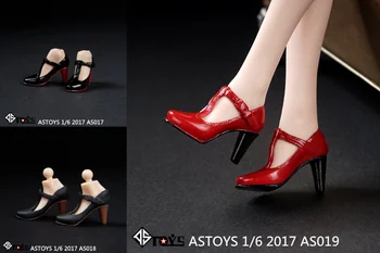 

3 Colors 1/6 Female High-Heel Shoes Model without feet Red/Black/Grey for HT PH Body Figures