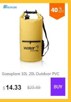 Goexplore 10L 20L открытый ПВХ Водонепроницаемый гермомешок сумка для хранения Рафтинг Спорт каякинга каноэ плавательным сумка Наборы