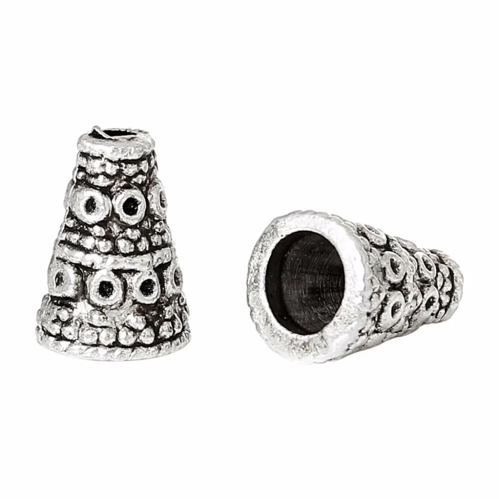 DoreenBeads-Zinc-metal-alloy-Beads-Caps-Cone-Antique-Silver-Fits-6-0mm-Beads-Dot-Pattern-10
