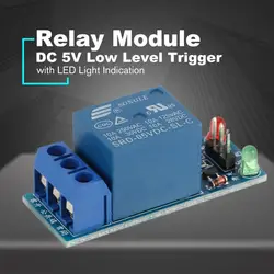 Мини 1 канал DC 5 В низкий уровень триггера Интерфейс плата релейный модуль с светодио дный Лампа защитная Комплект для электронных