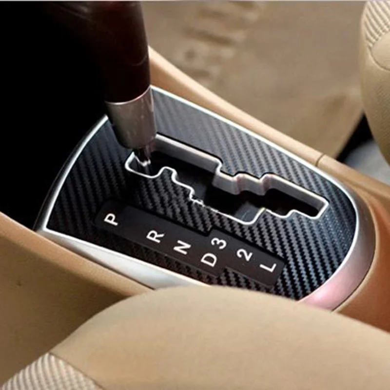 Новинка! Резьбовые 3D углеродное волокно автомобильные шестерни панели декор наклейки для hyundai Solaris Verna