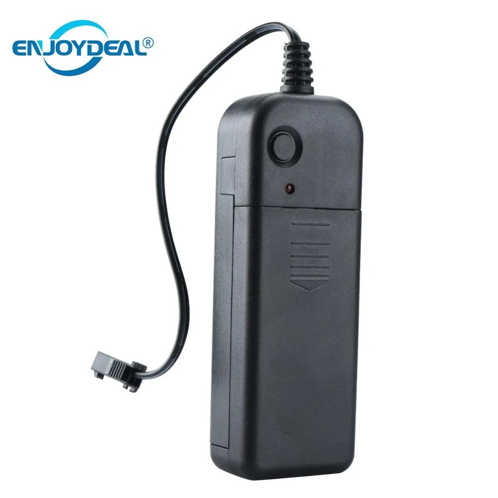 

Portable EL Wire Light Battery Controller Driver Converter for 1-5M Neon Glowing Chasing Strip light DC 3V