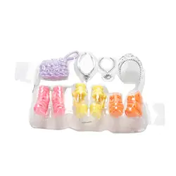 1 компл.. игрушка в блистере для пластик обувь сумка цепочки и ожерелья корона украшения куклы дети игрушечные лошадки