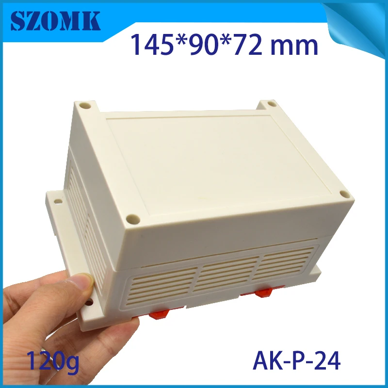 plastic din rail enclosure box junction housing abs control enclosure szomk din boxes power supply distribution project case  (6)
