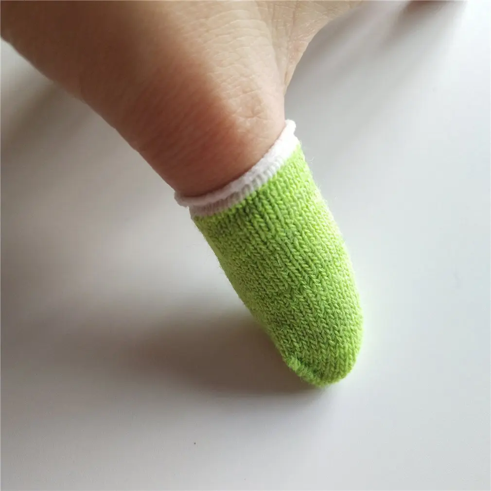 Полный сенсорный экран игры кончики пальцев Пот-стойкие антистатические перчатки для мобильного телефона планшета