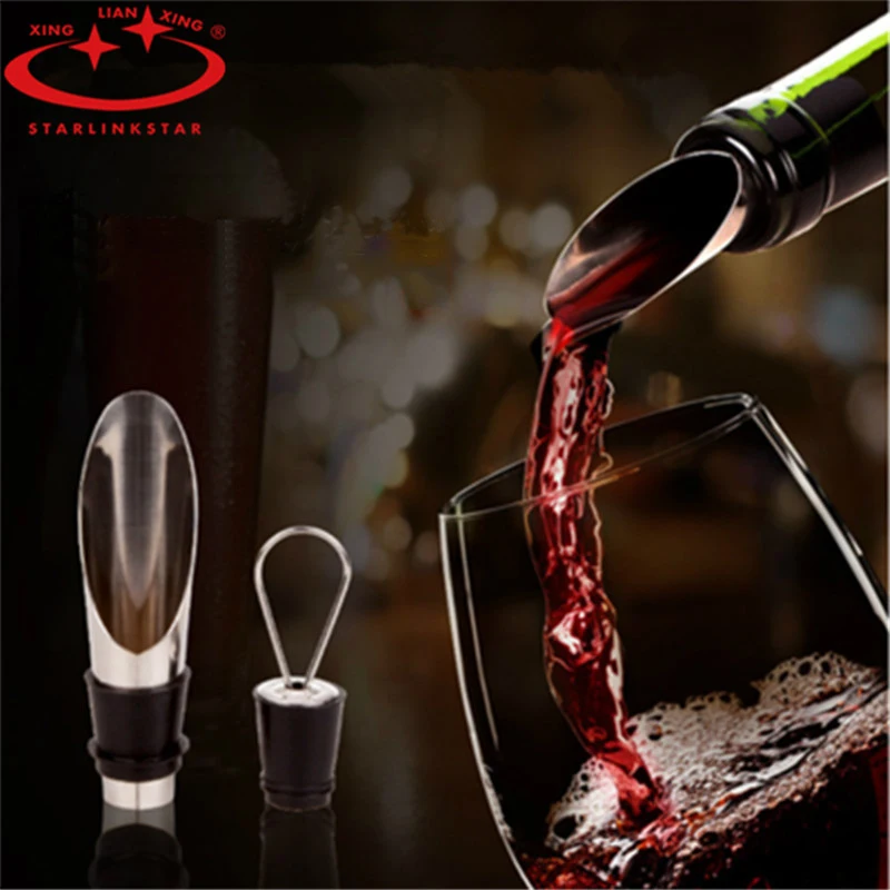 1pcs High Qulity Stainless Steel Wine Pourers Wine Stoppers Wine Funnel Bottle Pourer Dumping