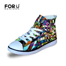 Forudesigns обувь для детей для Обувь для мальчиков Обувь для девочек прогулки Велоспорт Бег прогулки Кружево на шнуровке с принтом граффити Спортивная обувь Обувь парусиновая спортивная обувь