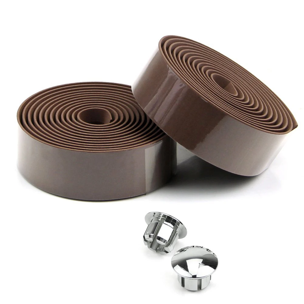 Road Bike Bicycle Cork Handlebar Bar Grip Wrap Tape + 2 Bar Plugs