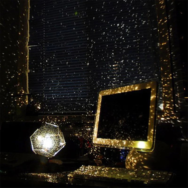 IKVVT Romantic Astro Star Sky Cosmos Laser Projector Night Light Lamp Home Decor