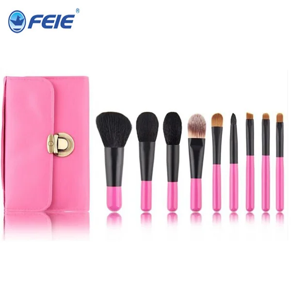 

9 PCS Makeup Brush Set Synthetic Goat Hair Professional Makeup Brushes Foundation Powder Blush Eyeliner Brushes pincel maquiagem