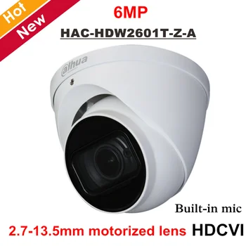 

Dahua 6mp WDR HDCVI Camera Built in MIC 2.7-13.5mm Motorized Lens IR distance 60 meters Aluminium case Outdoor Security Camera