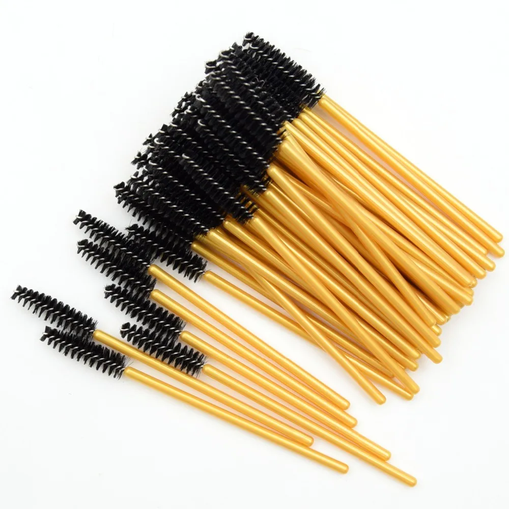 50pcs Eyelashes Brushes Makeup Brushes Eyelash Extension Disposable Mascara Wands Applicator Eye Lashes Cosmetic Brush Makeup