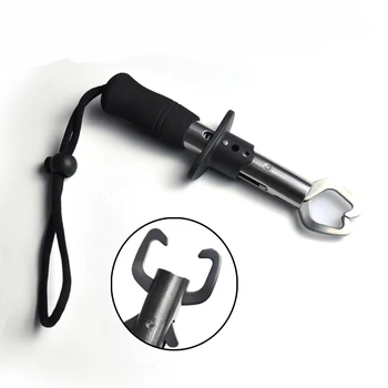 

OLOEY Fishing Grip Stainless Steel Fish Grip with Scale 15KG 33LB Max Load EVA Handle Fish Lip Control Fishing Tool