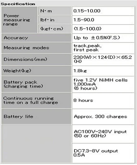 Hp-100 цифровой измеритель вращающего момента Отвертка/ключ мера/тестер A1