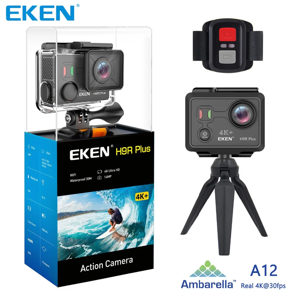 Оригинальная Экшн камера EKEN H9 H9R Plus wifi Ambarella A12 Ultra HD Real 4K 30fps 14MP фото для Panasonic