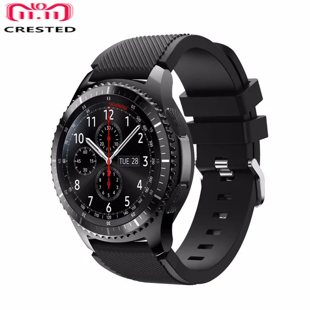 CRESTED Silicone Strap For Samsung Galaxy watch 46mm /Gear S3 Frontier/Classic B CRESTED Silicone Strap For Samsung Galaxy watch 46mm /Gear S3 Frontier/Classic B