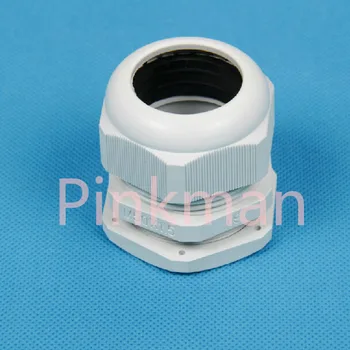 

50pcs Metric System White M24 Nylon Cable Glands