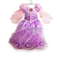 И E-babe/, Новое Детское летнее платье принцессы Анны из мультфильма «Холодное сердце» партии детский Фиолетовое Платье Vestidos