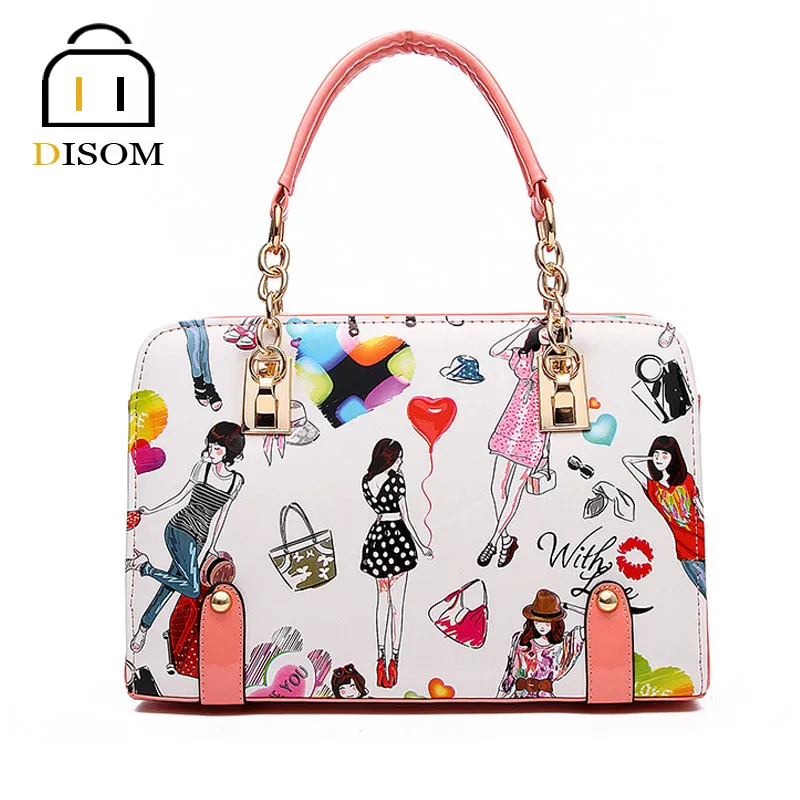 

DISOM New luxury PU leather handbags 2016 original women bags ladies shoulder Bag Crossbody Bags fashion Purse and Handbag